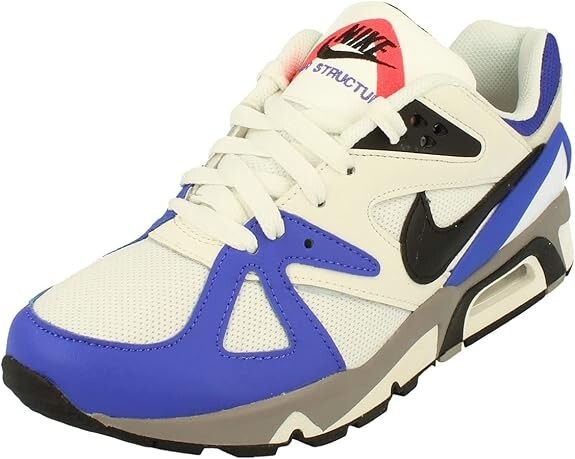 トランキ Nike men's Air Structure Triax 91, Metallic Summit White/Persian