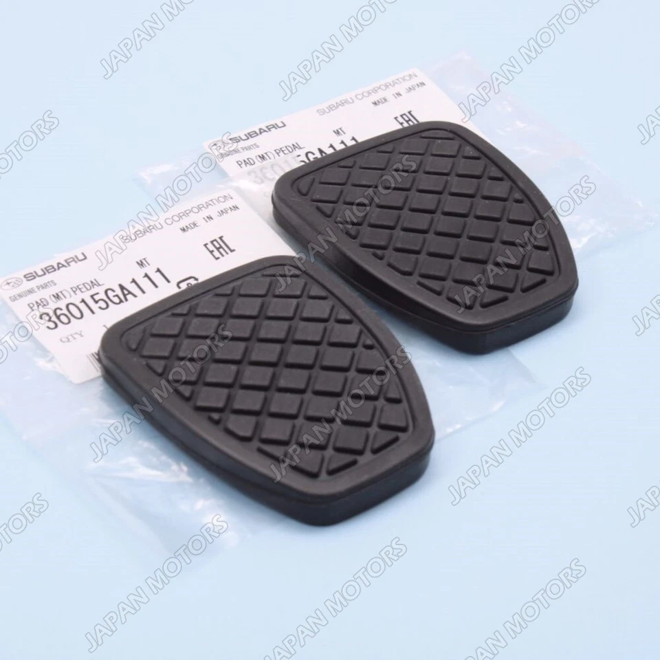 Dos pastillas de pedal de freno y embrague Subaru Impreza Legacy Forester 36015GA111 nuevas OEM Foto 2 de 4