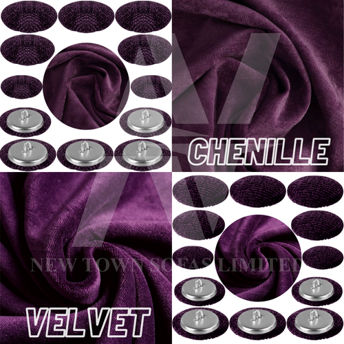 Covered Buttons Hoop Back Upholstery Fabric Button For Headboards Sofas 30L/18mm - Picture 36 of 71