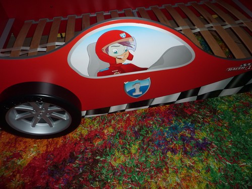 Cilek Autobett Racer rot inkl. Lattenrost mit Schlüssel und Licht 90x190 cm Top! - Bild 9 von 11