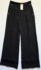 NWT 450 PACO RABANNE sz EU 38 US S trousers dress pants black x-wide legs