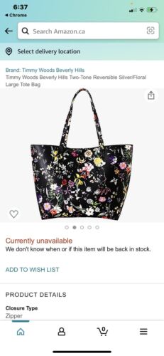 timmy wood floral tote
