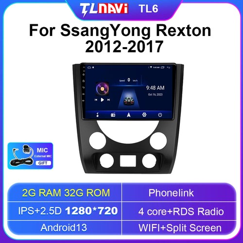 For SsangYong Rexton III 3 2012-2017 Android Auto Car Radio CarPlay GPS Screen - Picture 8 of 32