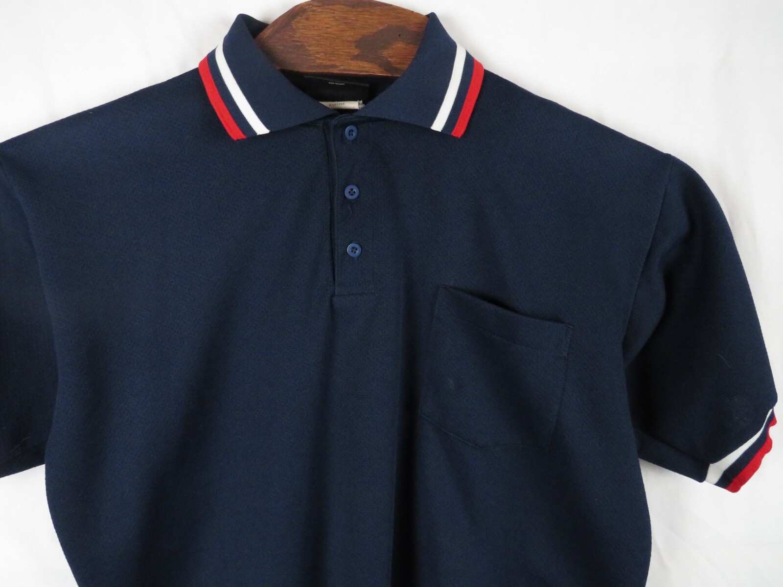 Baseball Umpire Uniforms Shirt Blue Red USA Flag Logo Athletic eBay