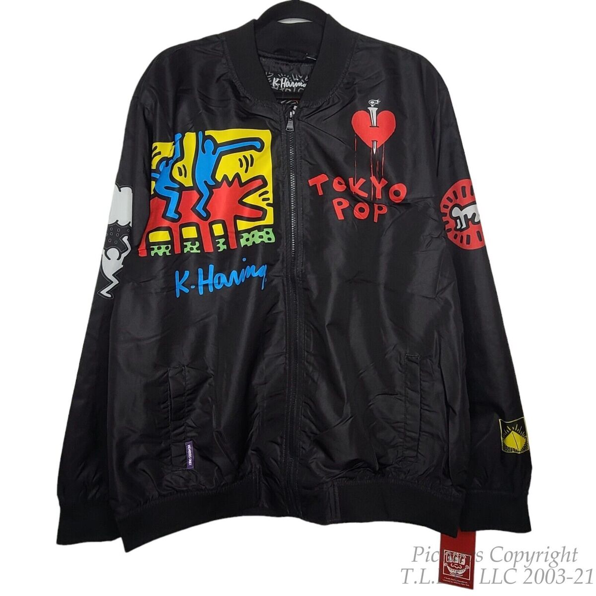 NWT ALL OVER ARTWORK JAPAN TOKYO POP KEITH HARING JACKET NWT ALL OVER ARTWORK JAPAN TOKYO POP KEITH HARING JACKET