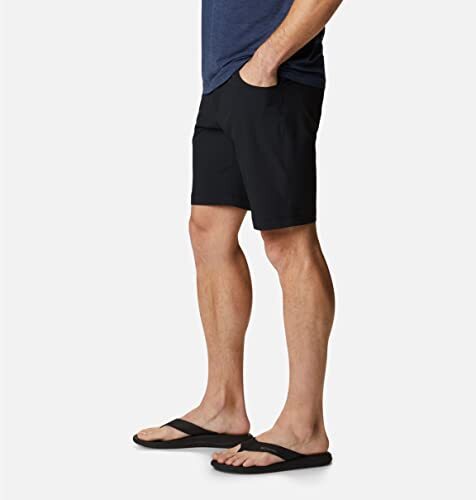 Pantalones Cortos Columbia Para Hombre 42 Outdoor Elements Omni-Shade UPF 50 42"Wx9"L NEGRO - Imagen 5 de 5