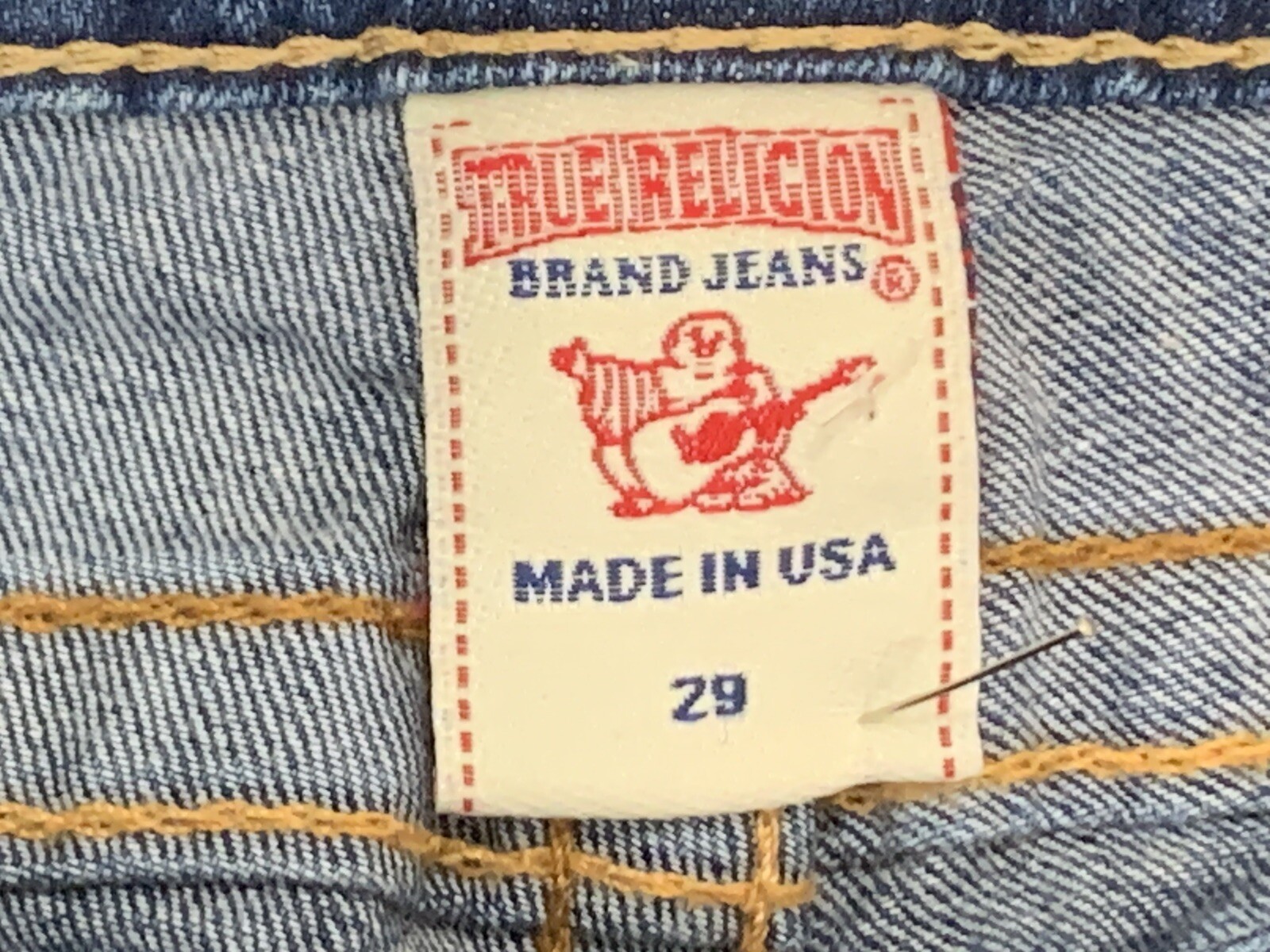 True Religion Claire Flare Boot Cut Blue Denim Jeans Women's Size 29 Made in USA thumbnail 6