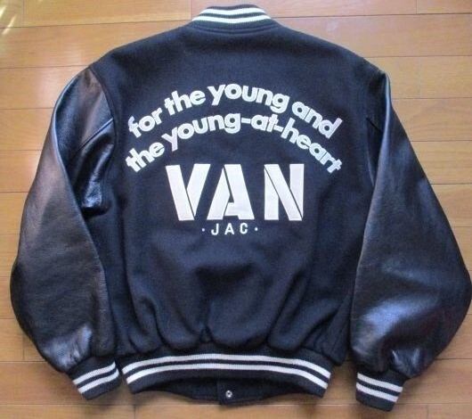 Super Bitter Black X Van Stadium Jacket Arch Logo Embroidery Cowhide Leather