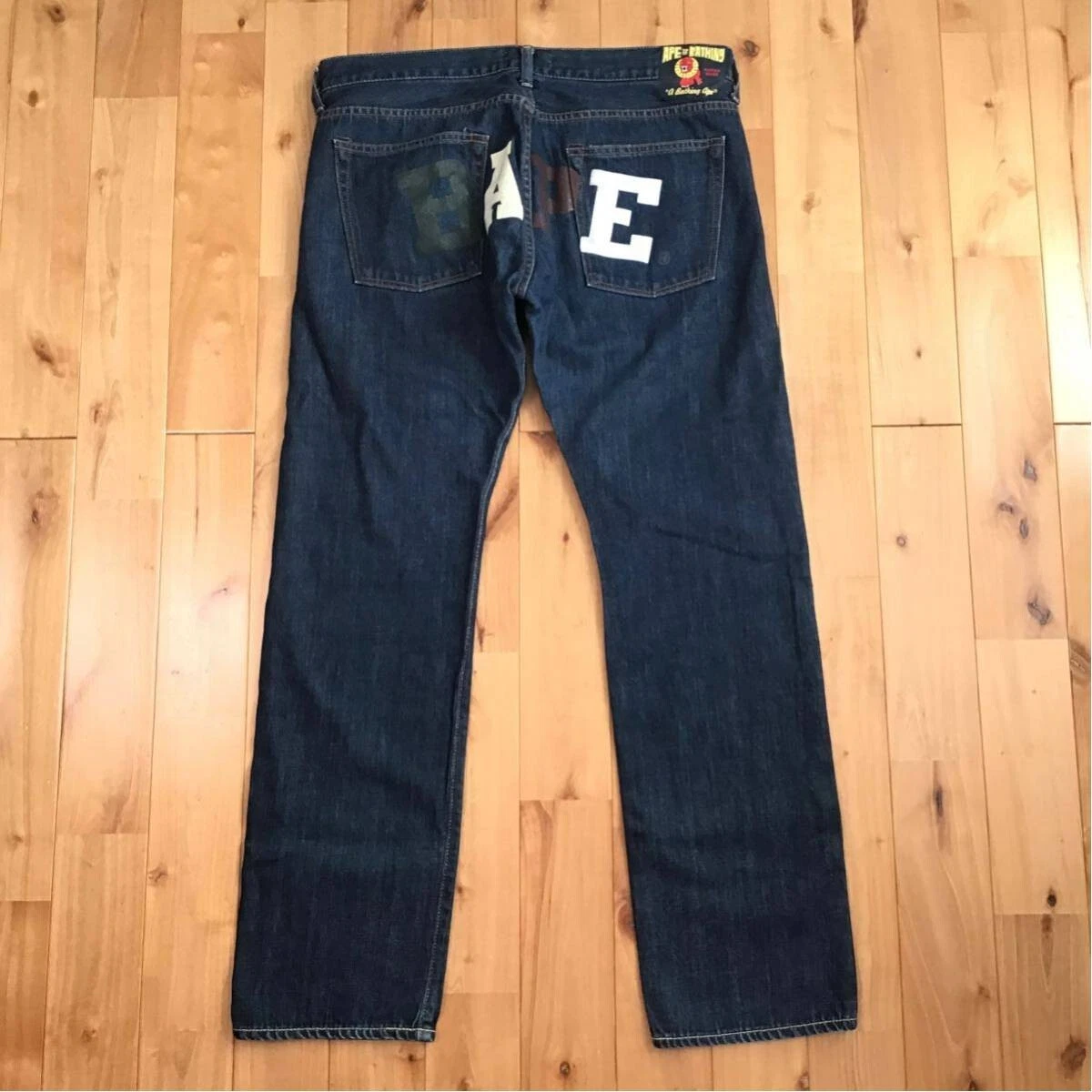 A Bathing Ape Cotton Blue Jeans for Men for sale | eBay
