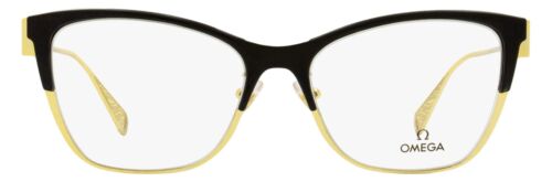 Omega OM5001H Butterfly Eyeglasses 001 Black/Gold 54mm - Picture 2 of 2