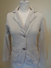 North Sails Beige Cotton Jersey Jacket With Silver Buttons - Size Xs