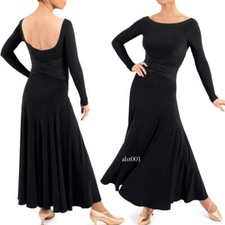 Latin Tango Modern Dance Waltz Standard Ballroom Performance Practice Long Dress