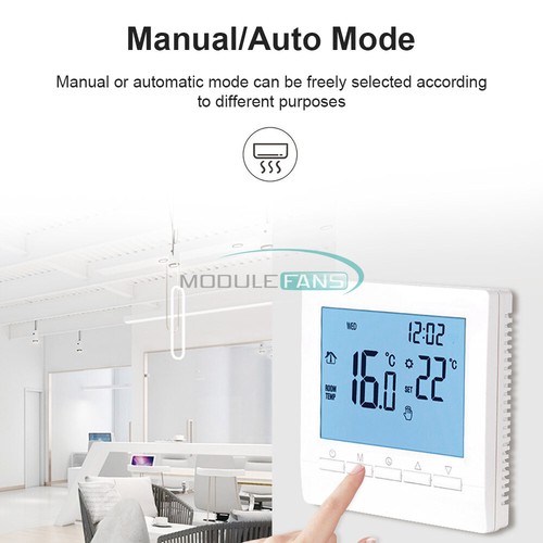 Digital Gas Boiler Thermostat 3A Weekly Programmable Room Temperature Controller - Picture 4 of 9