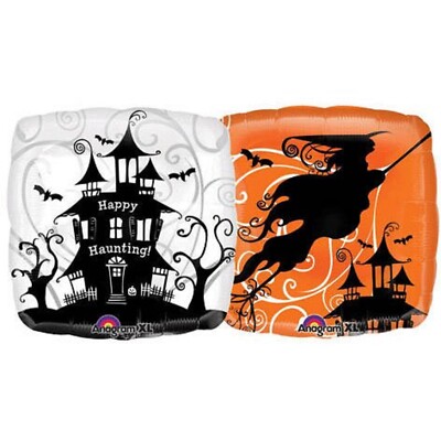 Halloween Happy Haunting House Hexe Folienballon 18'' Anagramm Neu