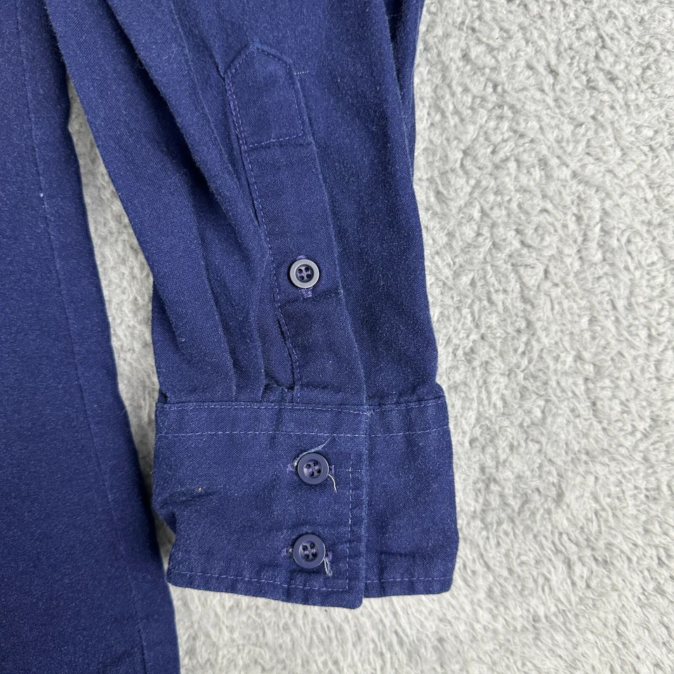 Camisa De Colección Roper Western Para Hombres Grande Azul Abotonada Manga Larga Águila Envolvente Foto 3 de 4