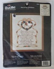 BUCILLA 11 x 14 Counted Cross Stitch Kit 40658 Paul to the Corinthians Unopened