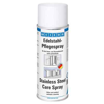 WEICON Edelstahlpflege-Spray 400ml Effektiver Edelstahlreiniger von Oberflächen