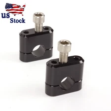 US Stock Universal 7/8'' 22mm CNC HandleBar Fat Bar Risers Mount Clamp Adapter