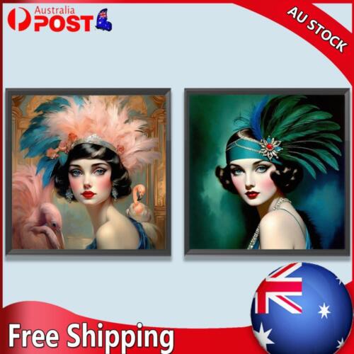 Paint By Numbers Kit On Canvas DIY Oil Art Dame Home Wall Decoration - Picture 1 of 18
