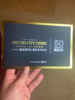 Garth Brooks Austin City Limits Sn. 50 ACL Hall Of Fame Official Program