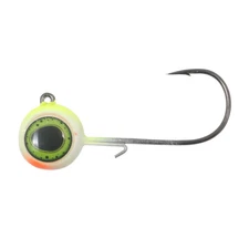 Northland Tackle Deep-Vee Jig 3/8 oz - Chartreuse - 3D Eye Walleye Jig