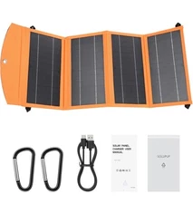 Solar Panel Charger 30W Portable Solar Panel Charger with Dual Smart USB Fast