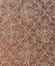 DONGHIA Bowles Moroccan woven  terra cotta cream geometric woven 4+ yards  New