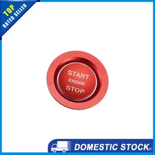 Pack of 1 for Land Rover Engine Start Stop Button Cover Kit Trim Sticker Red