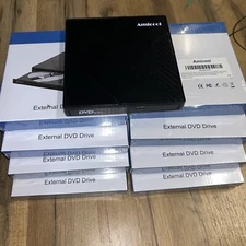 Amicool A11  Slim External DVD Drive USB 3.0 Type A & C Data Port New Free Ship