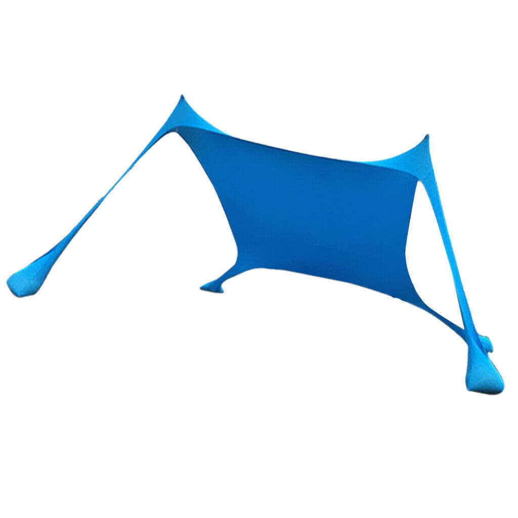 Carpa de playa Lona Toldo portátil Parasol Protección solar con bolsa de arena