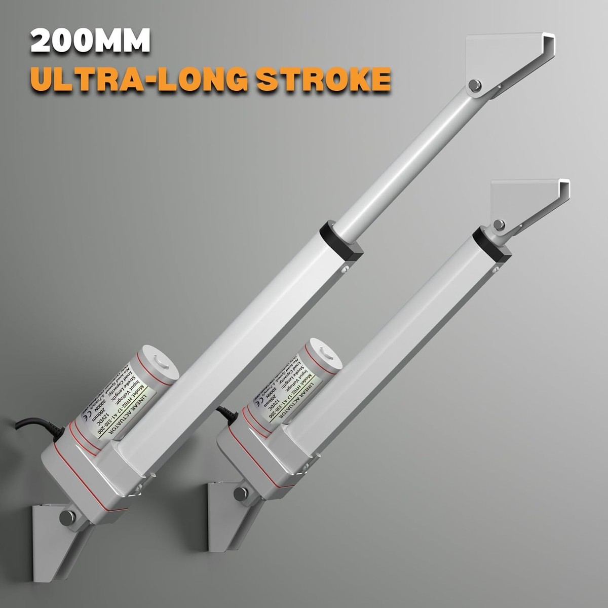 12V DC Linear Actuator 12 Inch Stroke, 3000N/660lbs Lift, With Remote & Brackets For Adjustable Beds, Tables, DIY