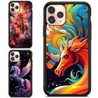 glitch art unicorn For iPhone SE4 16E 12 13 14 15 16 Pro Max Anti scratch Cover