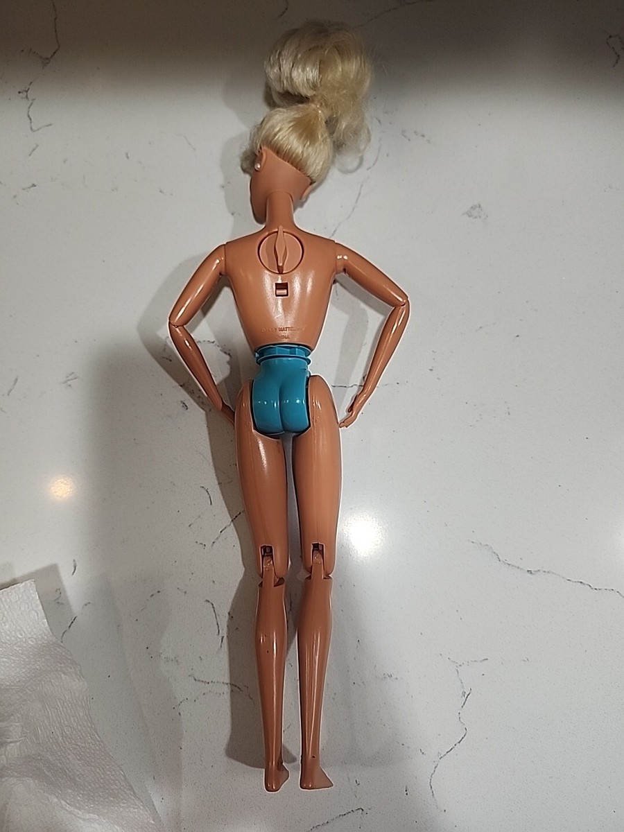 Vtg Barbie Doll Head Marked 1976 Mattel Body Olympics Ice
