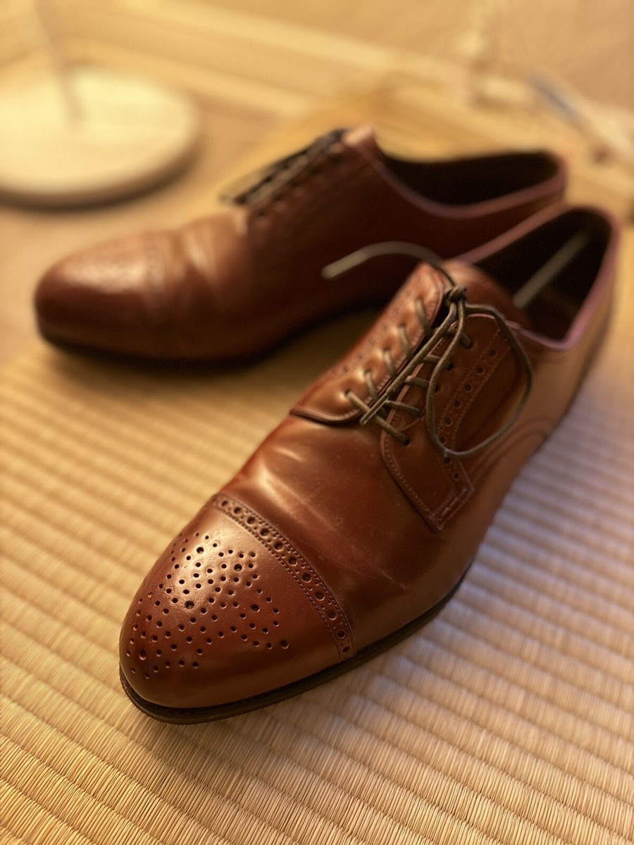 CARMINA HORWEEN RUBI SHELL CORDOVAN BLUCHERS 11/ 10 UK 
