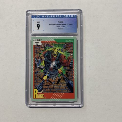 1991 Marvel Universe #147 RAGE CGC 9 Mint - Picture 1 of 6