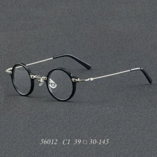 Japan style Small Round Acetate Eyeglass Frames Retro Spectacles 39mm Glasses