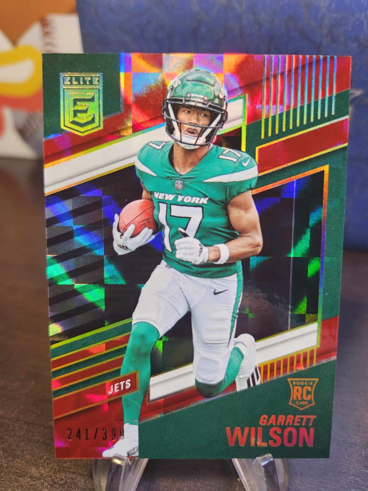 2022 Donruss Elite Garrett Wilson RC Red Parallel /399 New York Jets
