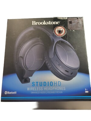 Brookstone Studio HD Black Wireless Headphones