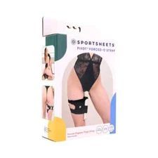 Sportsheets Pivot Forced Orgasm Thigh Strap Black - Sex Toy Sling Strap-On