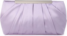 Elegant Evening Clutch Pleated Satin Bridal Purse Party Prom Banquet Handbag