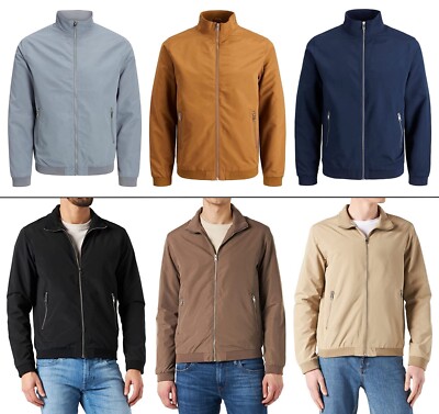 Jack Jones Mens Bomber Jacket Rush Latest Water Repellent Light