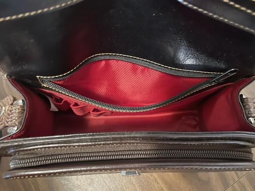 M.C. Geldbörse schwarz braun Leder Portemonnaie mit passendem Scheckbuch - neu mit Etikett - Bild 15 von 23