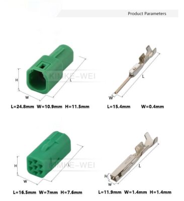 7 Pin Tyco AMP Mini Multilock Automotive Male Female Connector