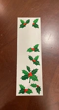 Mrs. Grossman's Strips Holly Christmas Vintage 1992 Stickers