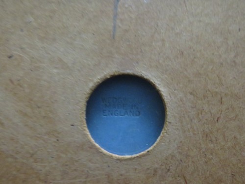 Wedgwood Blue Jasperware Oval Dancing Hours Lady With Wreath Cameo Plaque - Picture 11 of 11