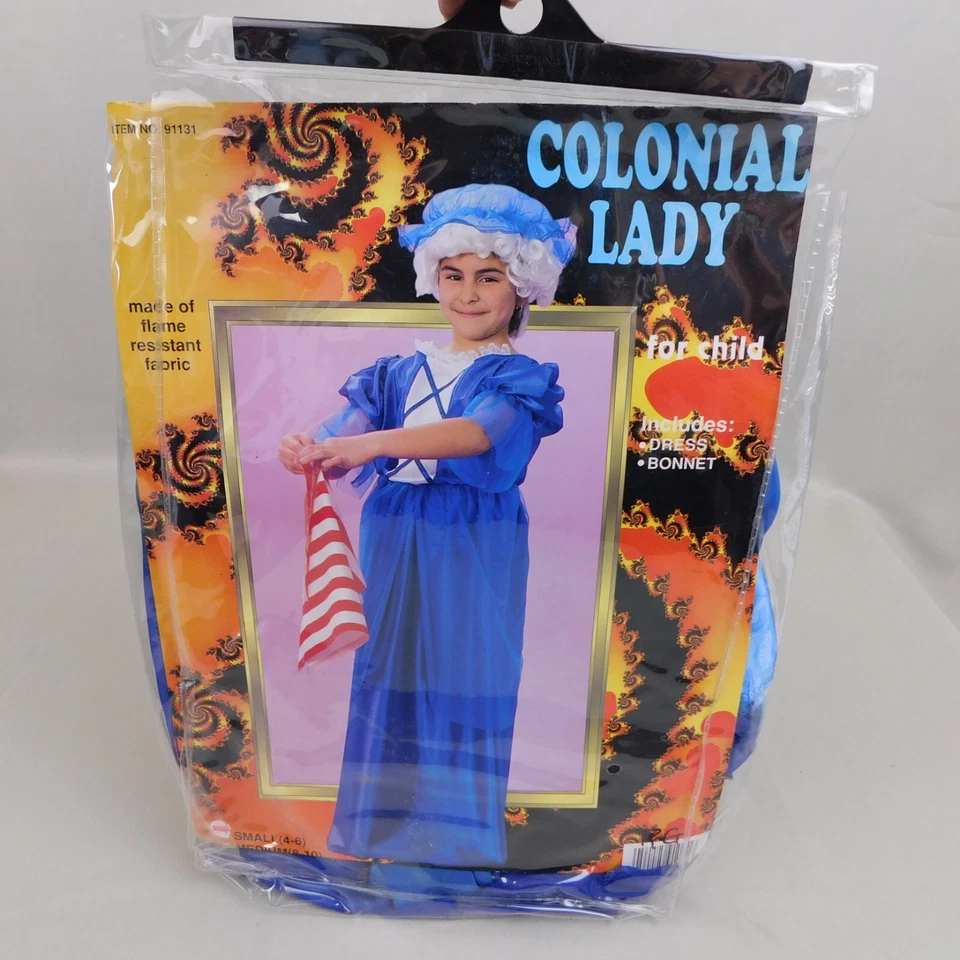 Disfraces RG 91131 Dama Colonial Niños Peregrino Disfraz Halloween - 4-6 Pequeño #3302 Foto 3 de 4