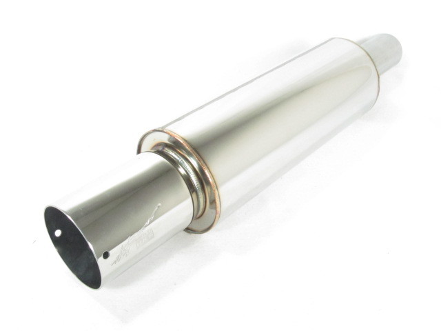 【HI FI FNK】Solar Gradation Muffler HKS 60mm Universal Stainless Hi-Power Exhaust Muffler 130mm