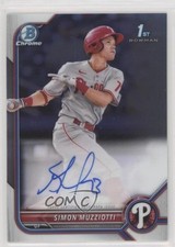 2022 Bowman Chrome Prospect Auto Simon Muzziotti #CPA-SMZ Auto oi5