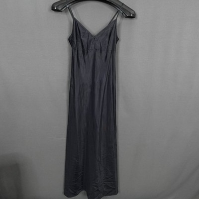 Nanette Lepore Slip Dress 0 Black Silk Maxi Lightweight Timeless Glam Whimsigoth