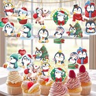 12pcs Cute Penguin Christmas Gift Tags Christmas Labels for Presents Christmas